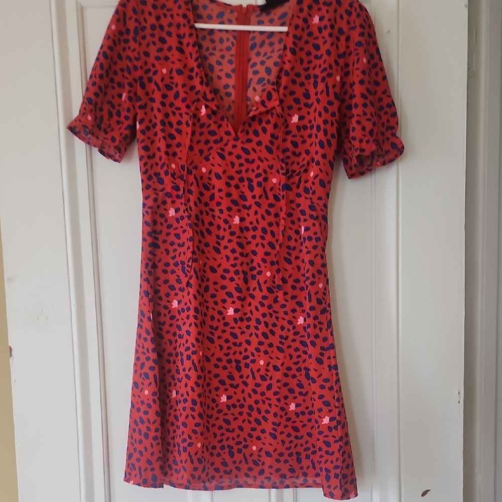 Stylish Red and Black Women's Dress